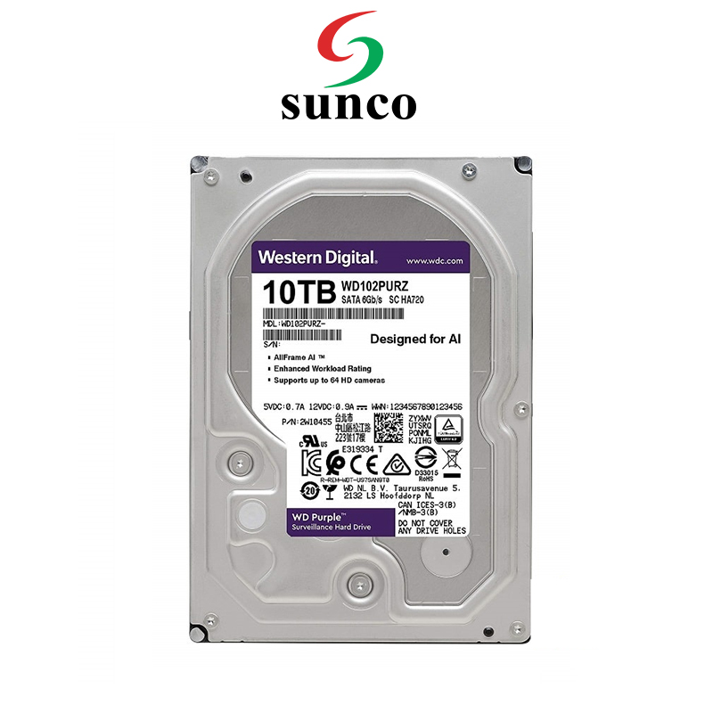 Ổ cứng WD Purple 10TB