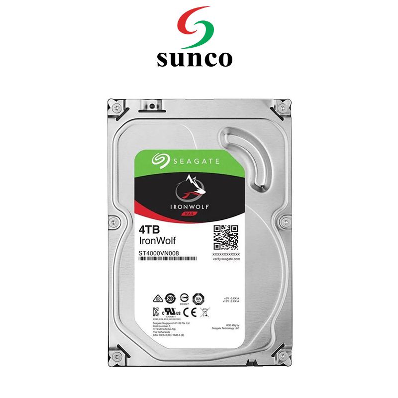 Ổ cứng HDD Seagate IronWolf 4TB 3.5 inch, 5900RPM, SATA3, 64MB